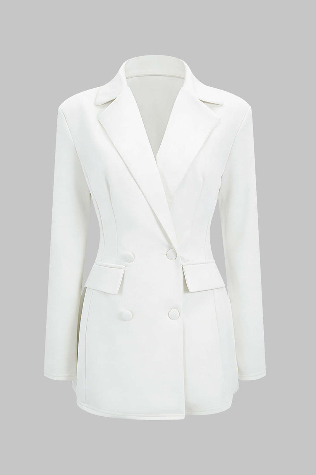 The Vivienne™ | Tailored Notched Lapel Mini Dress