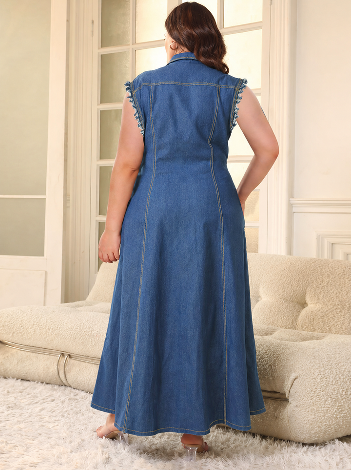 Liora | Plus Size Denim Dress