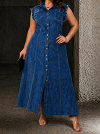 Liora | Plus Size Denim Dress