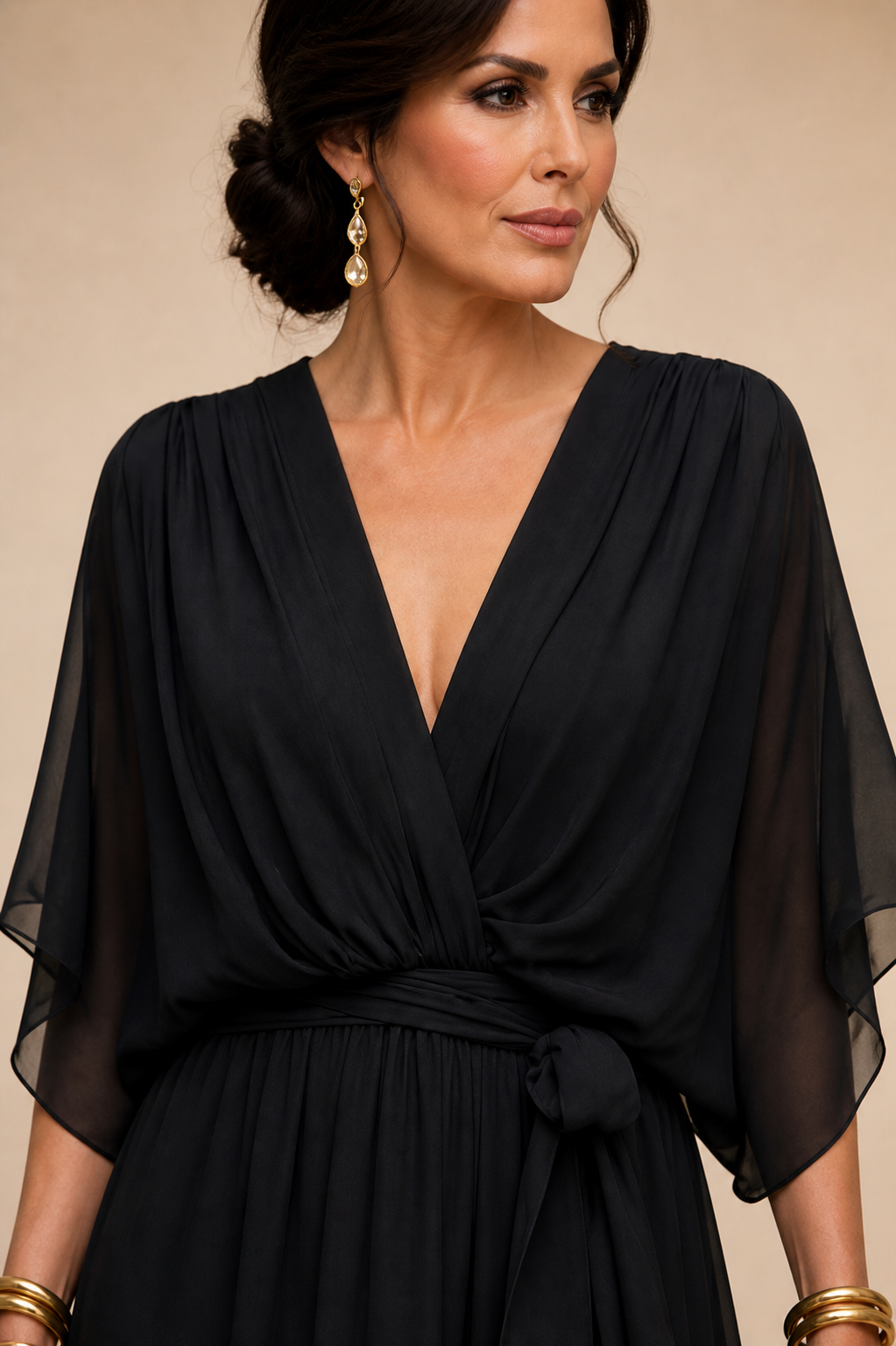 Sorena | Elegant V-Neck Maxi Dress