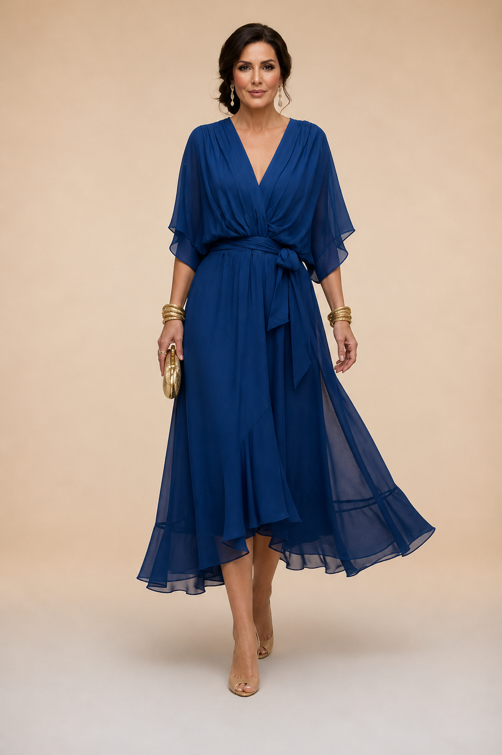 Sorena | Elegant V-Neck Maxi Dress