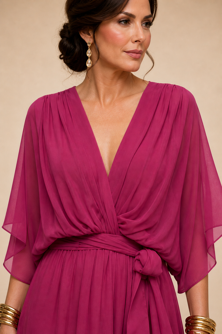 Sorena | Elegant V-Neck Maxi Dress