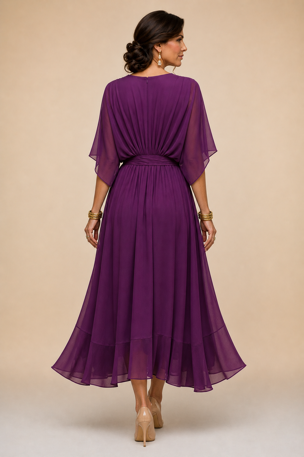 Sorena | Elegant V-Neck Maxi Dress
