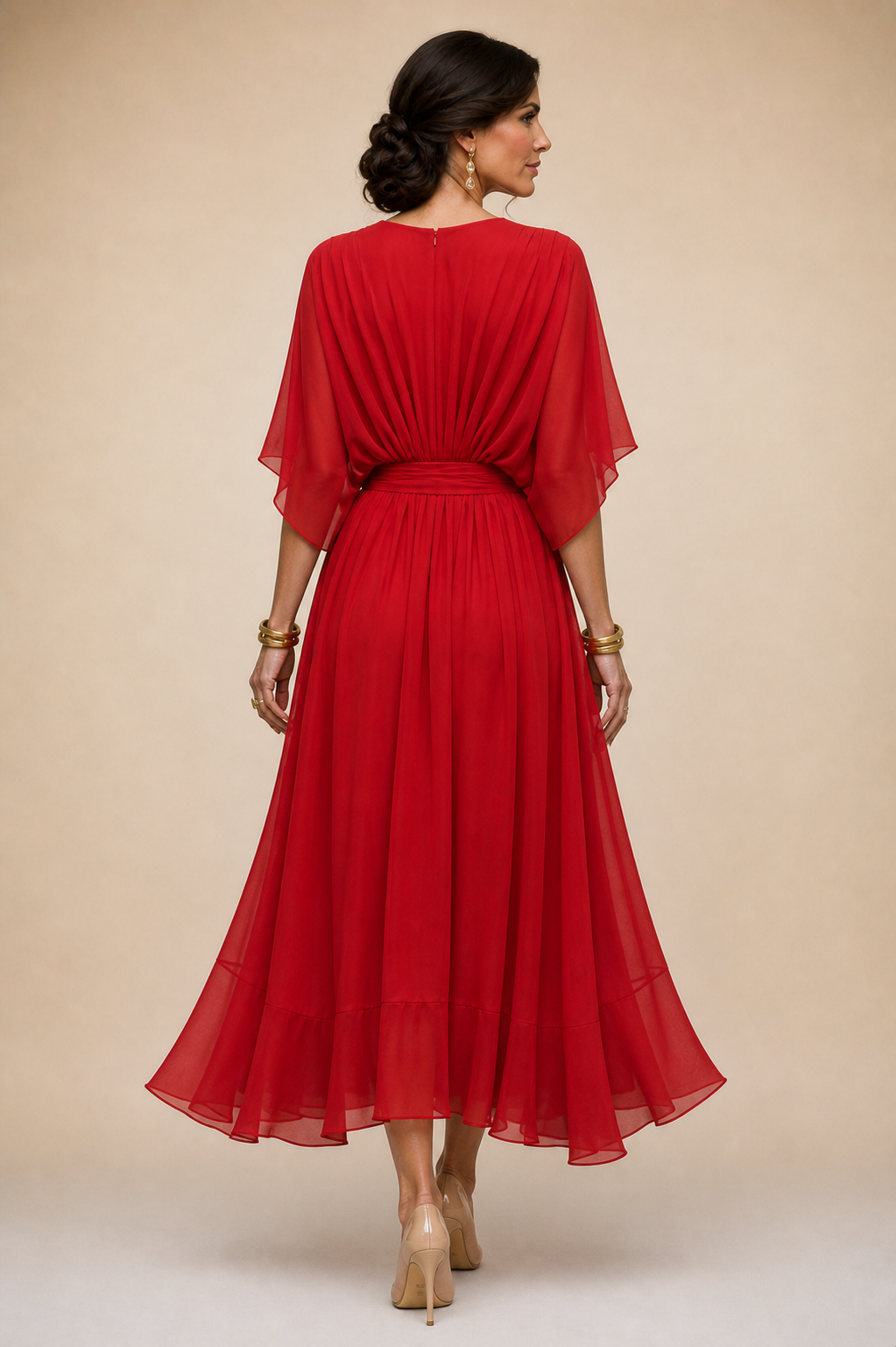 Sorena | Elegant V-Neck Maxi Dress