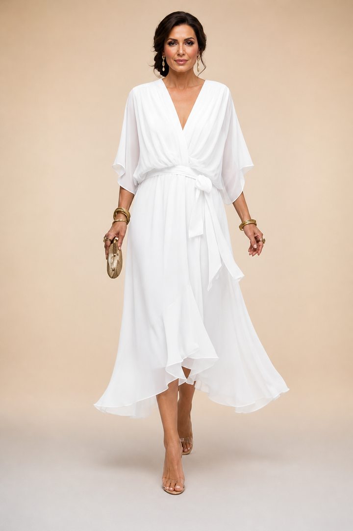 Sorena | Elegant V-Neck Maxi Dress