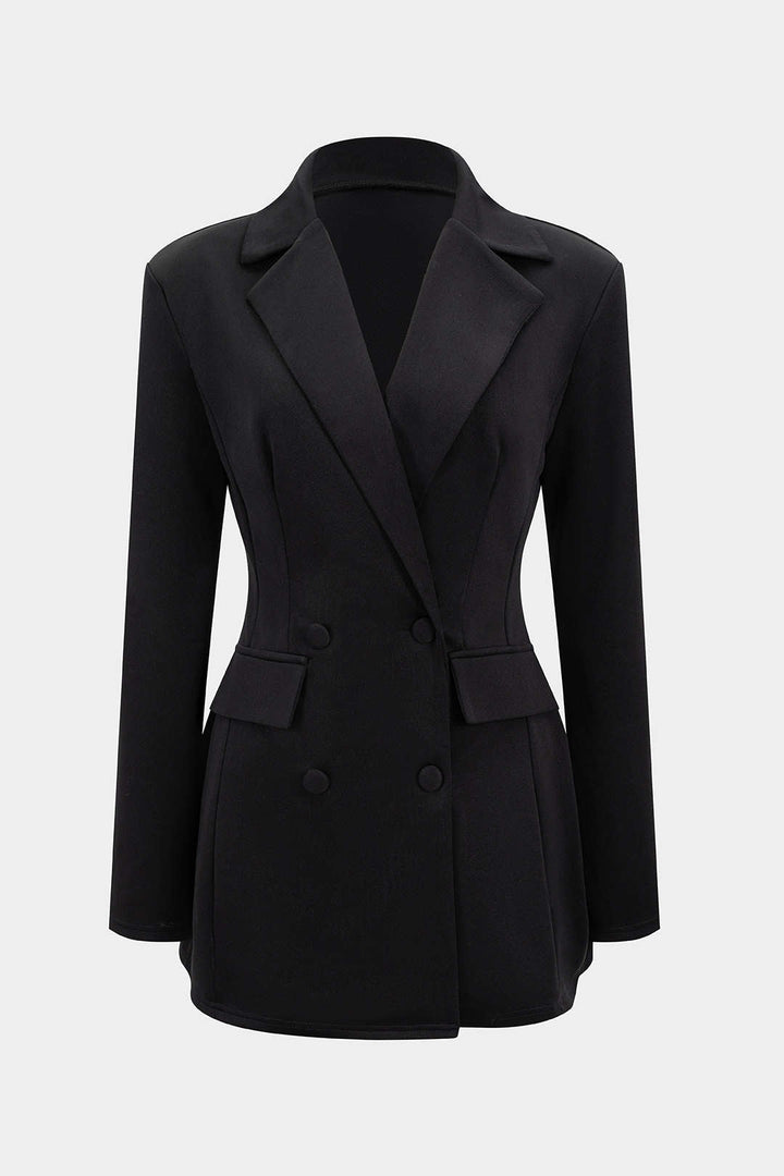 The Vivienne™ | Tailored Notched Lapel Mini Dress
