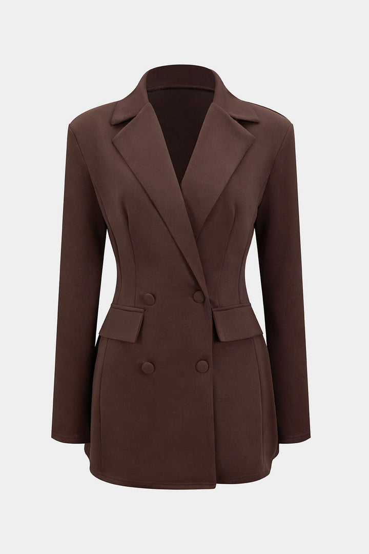 The Vivienne™ | Tailored Notched Lapel Mini Dress