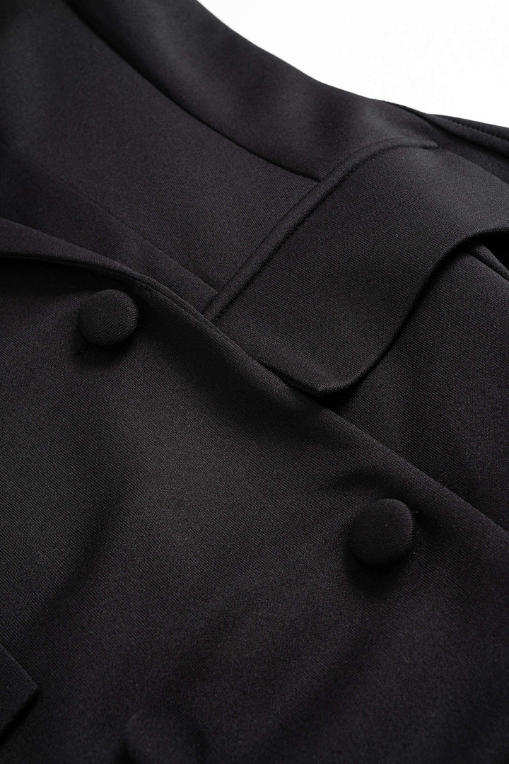 The Vivienne™ | Tailored Notched Lapel Mini Dress