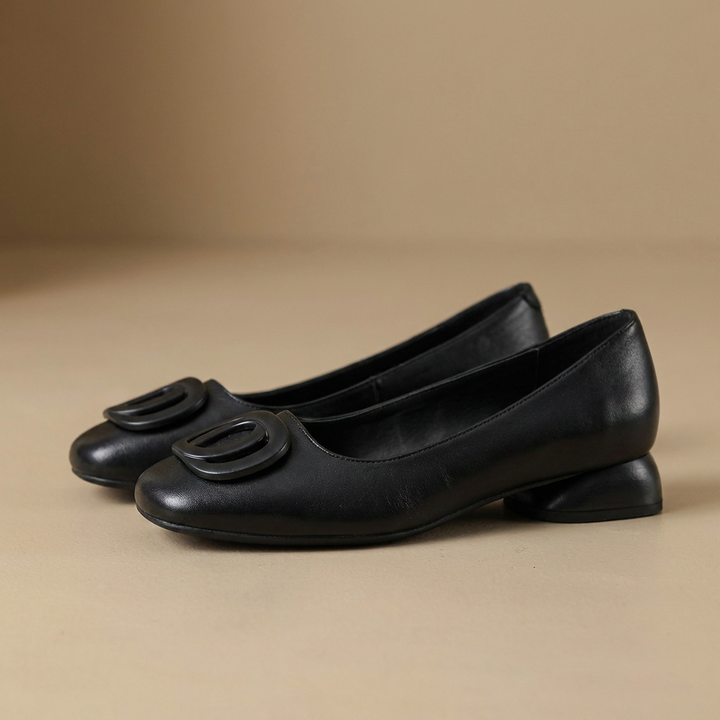 Opium Leather Flats