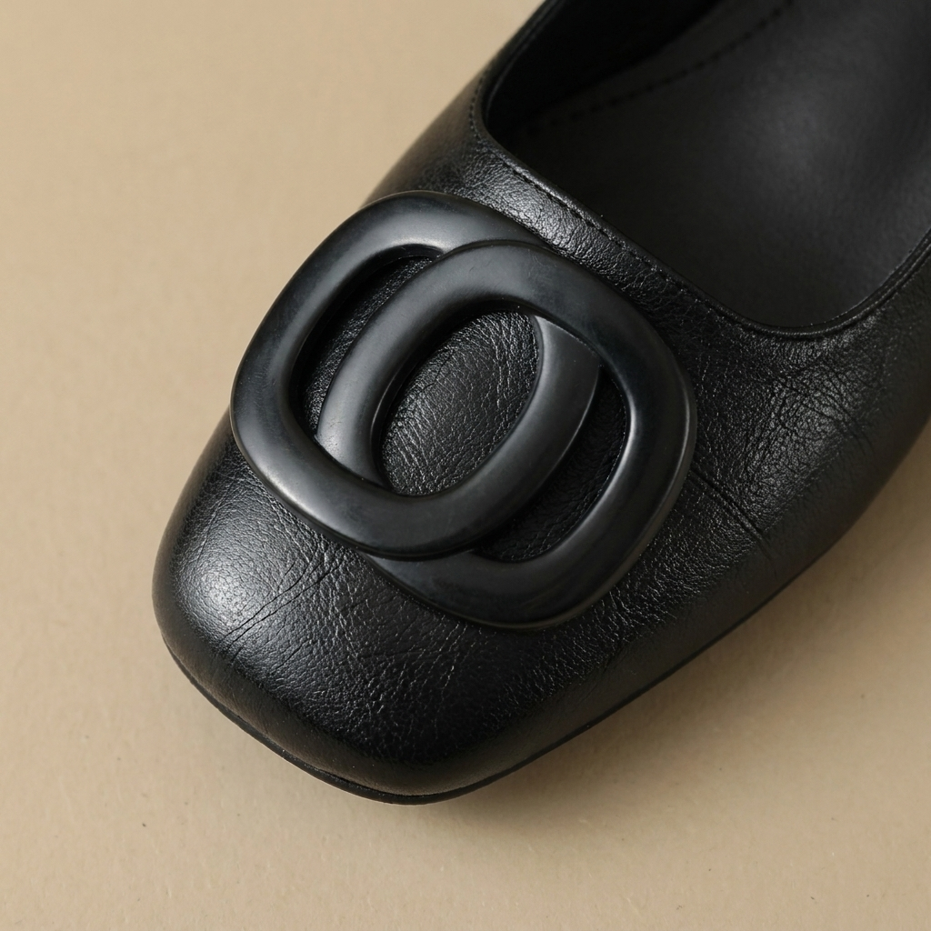 Opium Leather Flats