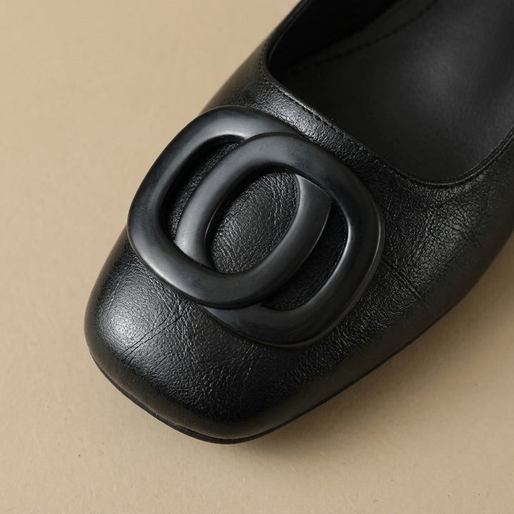 Opium Leather Flats