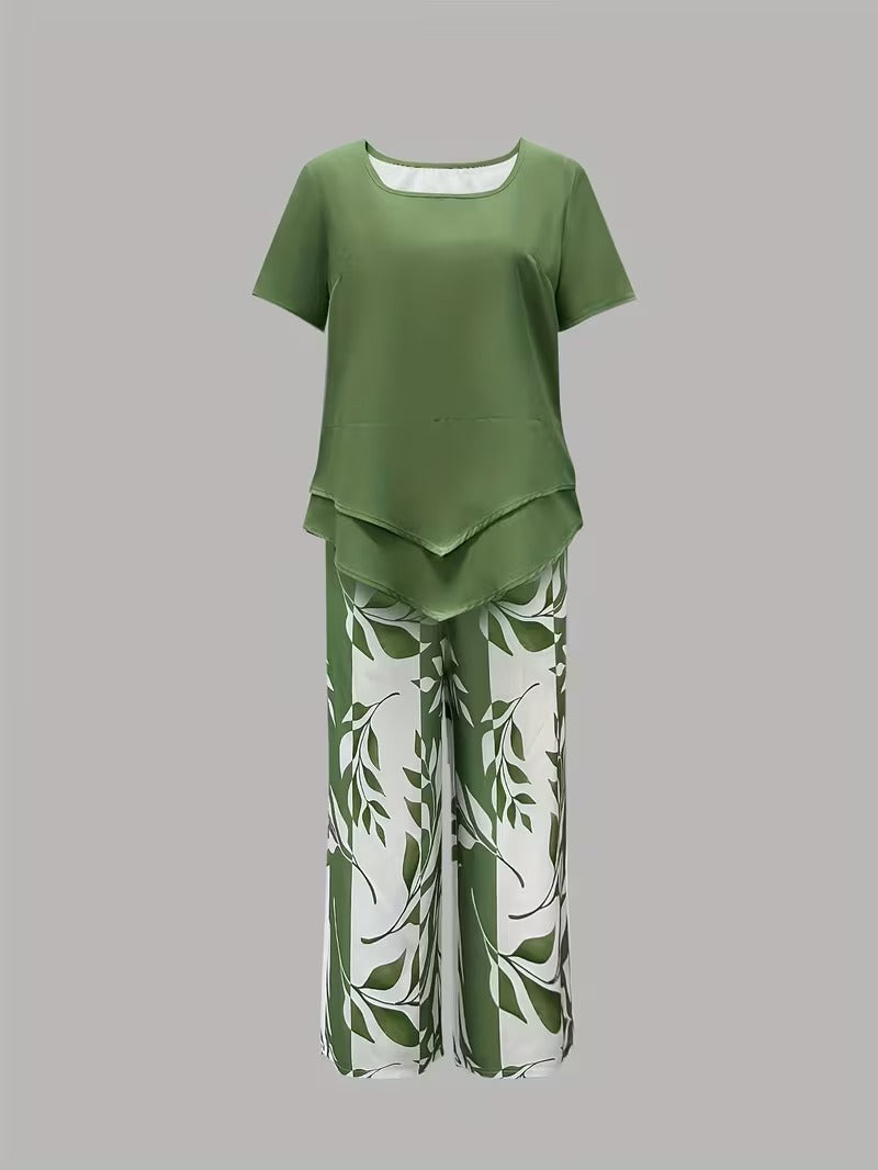 Arvessa™ | Casual Leaf Print