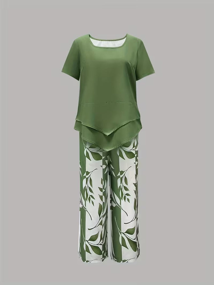 Arvessa™ | Casual Leaf Print