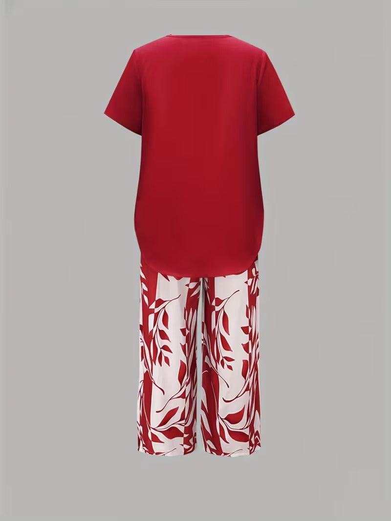 Arvessa™ | Casual Leaf Print