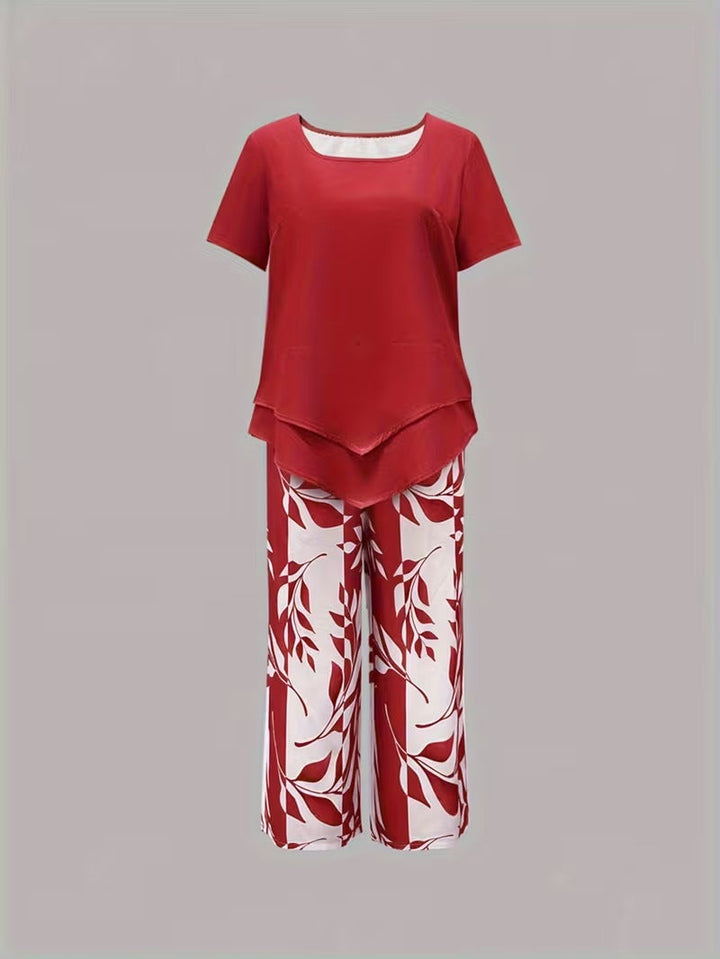 Arvessa™ | Casual Leaf Print
